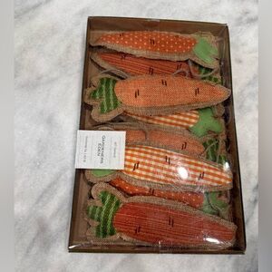 Carrot Shaped Burlap Garland